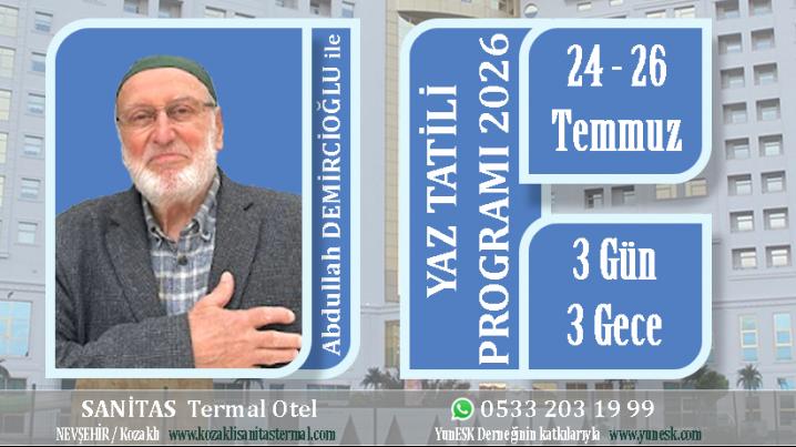 Yaz Tatili Programı 2026